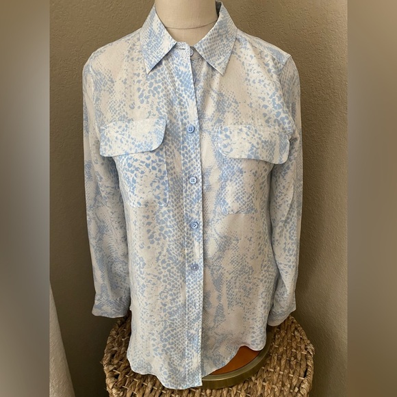 Equipment Femme- Printed Silk Button Down- XS - Picture 1 of 5